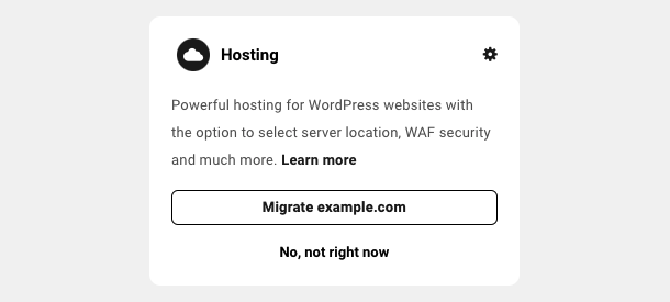 Hosting module (3rd party)