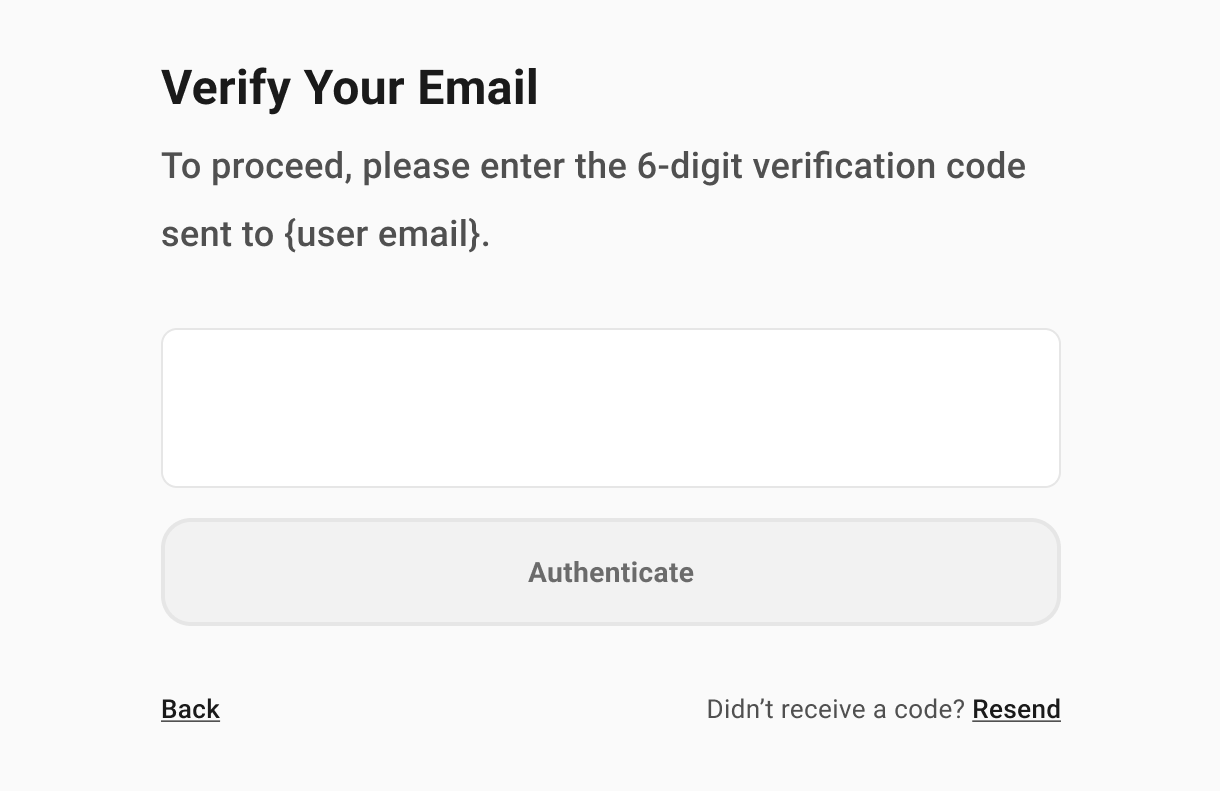 Verify your email address