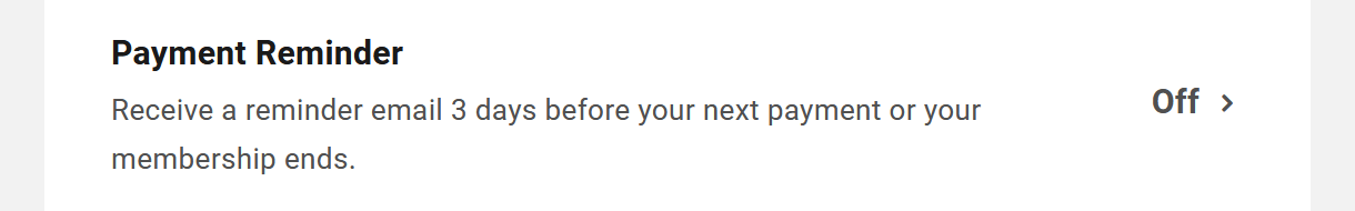 Set a payment reminder for your WPMU DEV membership on your Account page