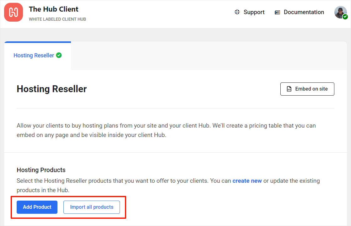 Hub Client plugin - Add products