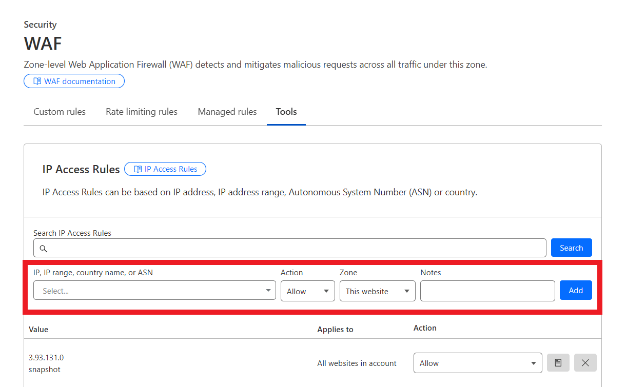 Adding WPMU DEV IP addresses to Cloudflare