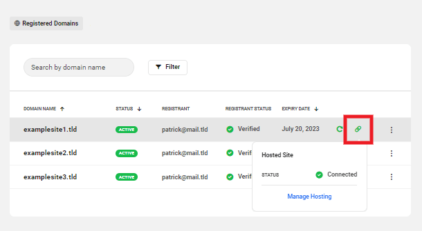 Allows a team member to connect registered domains to WPMU DEV hosted sites