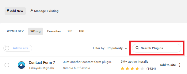 Search plugins in the Hub