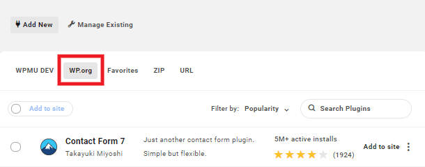 Add plugins from different sources in the Hub