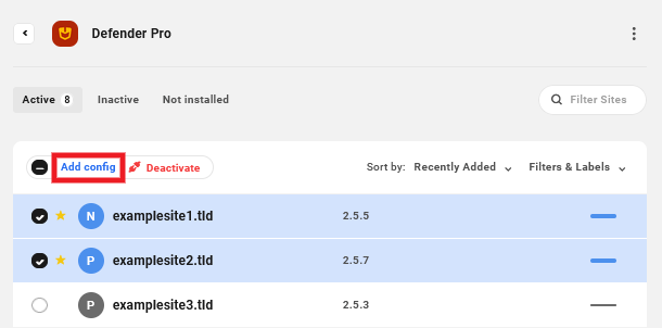 Bulk apply configs to plugins