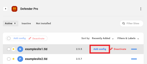 Apply config to plugin