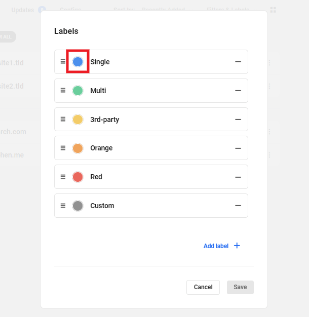 color icon to choose new color
