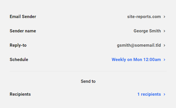 Hub 2.0 generate report email settings