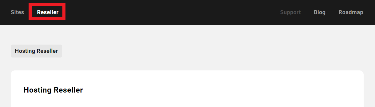 Allows the team member view-only access to the Reseller feature in the Hub