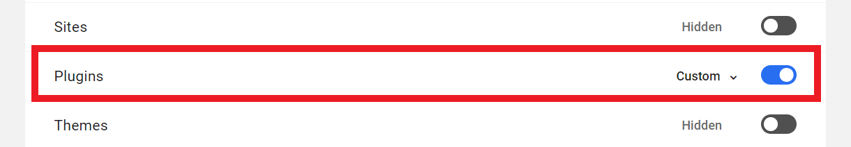 Customize capabilities in the Hub Plugins module