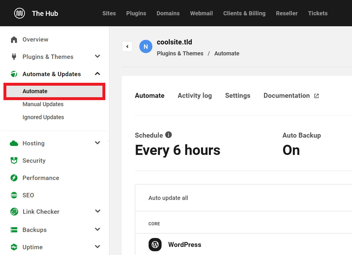 View Automate Information