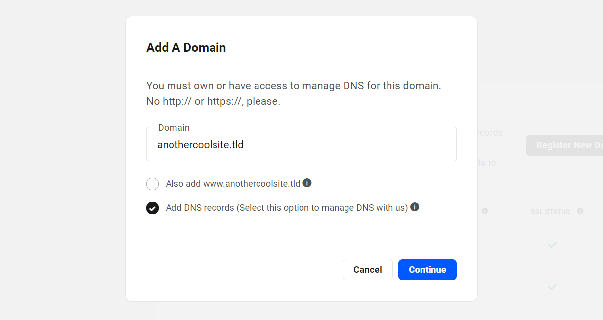 Add a new domain to a WPMU DEV hosted site