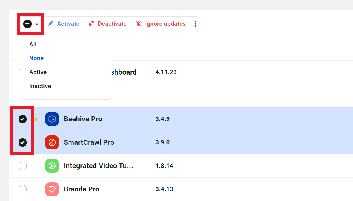 Bulk Manage plugins