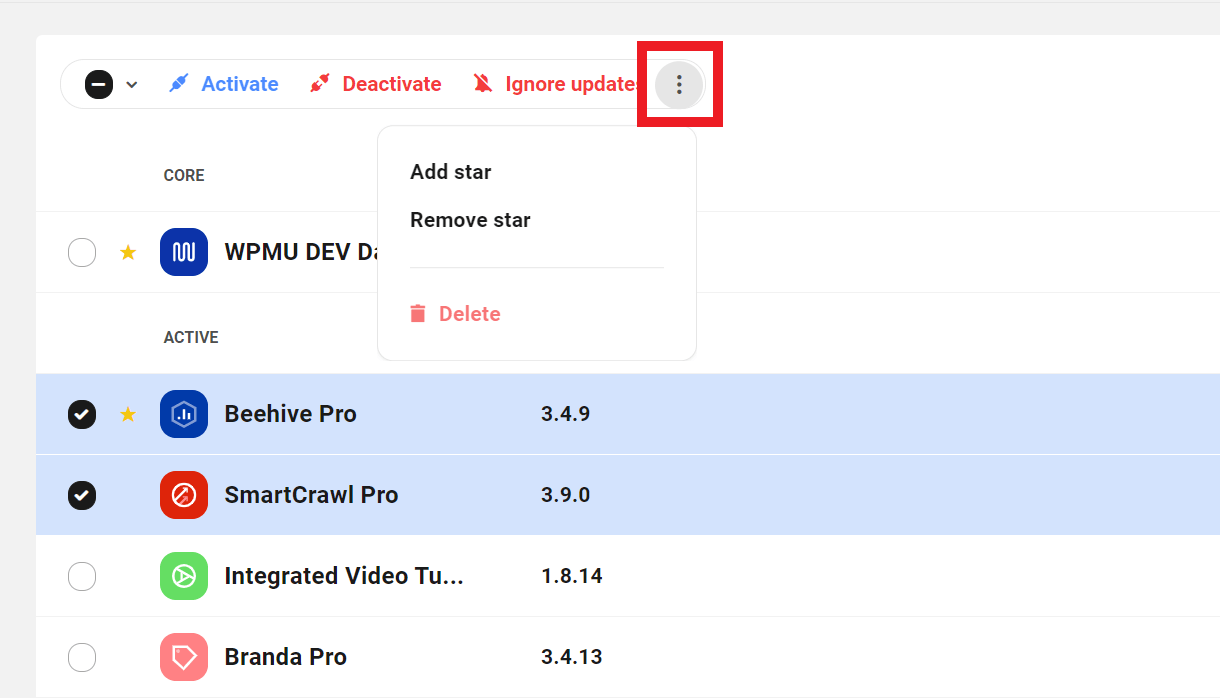 Bulk Manage plugins