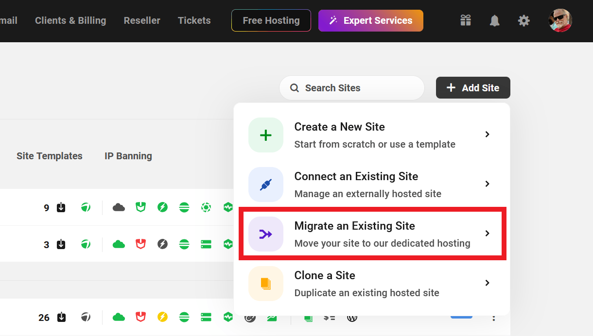 Migrate a site to WPMU DEV