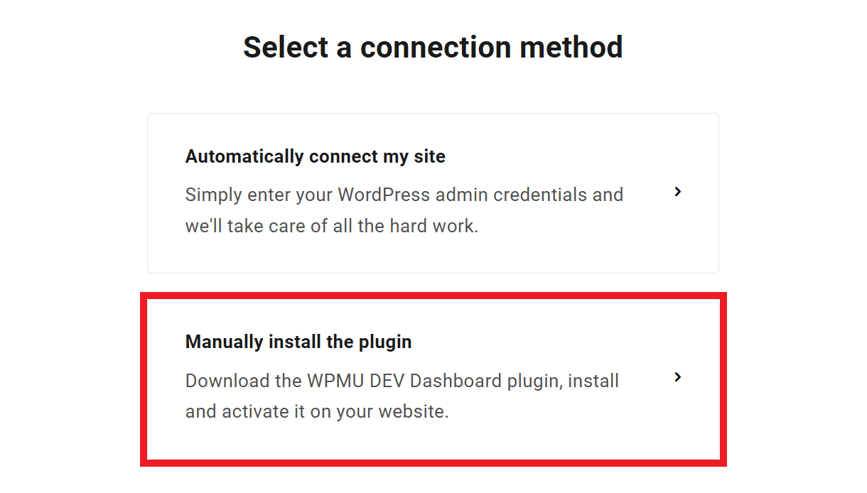 Manually connect a new site in the Hub