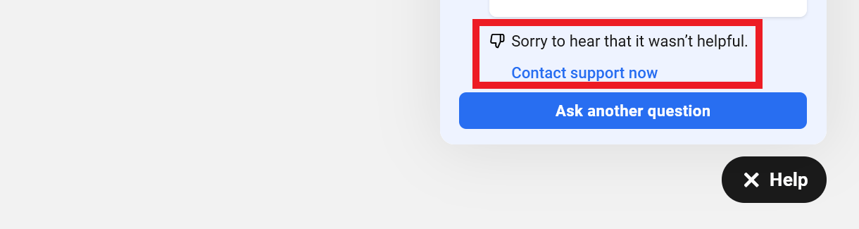 Answer by the AI Assistant in the Hub not helpful