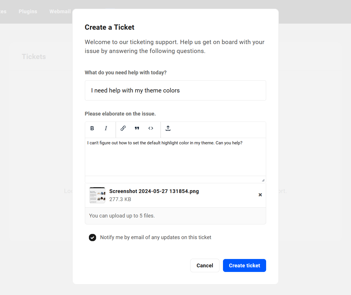 hub tickets client create modal@2x