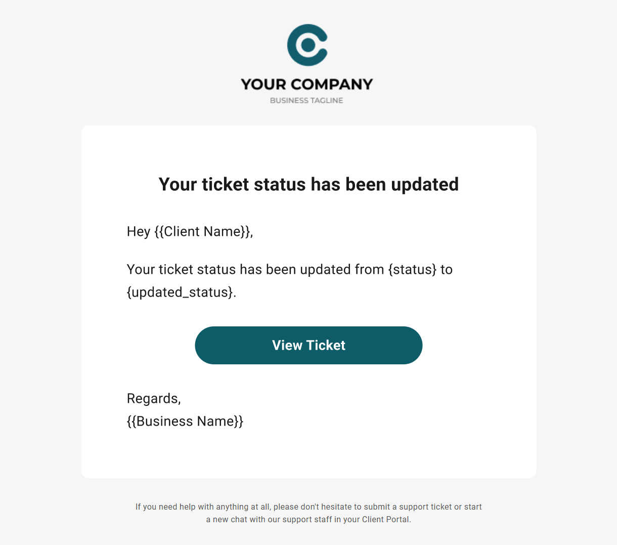 hub tickets email client status updated@2x