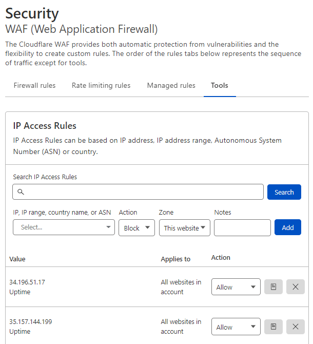 Adding WPMU DEV IP addresses to Cloudflare firewall