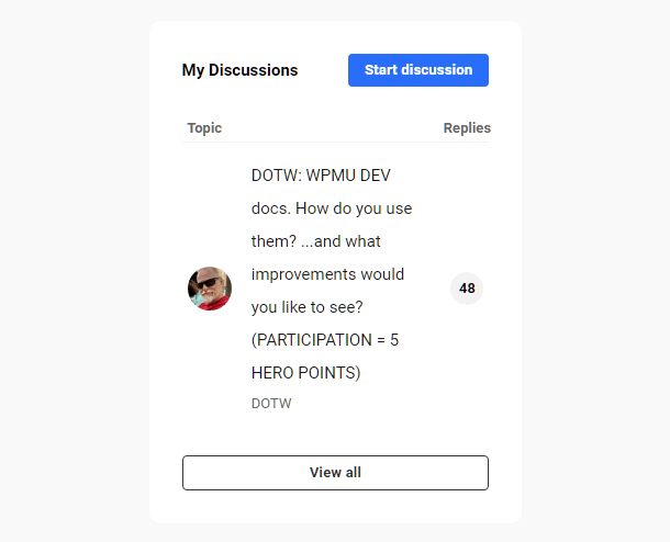 Hub2 Community My Discussions