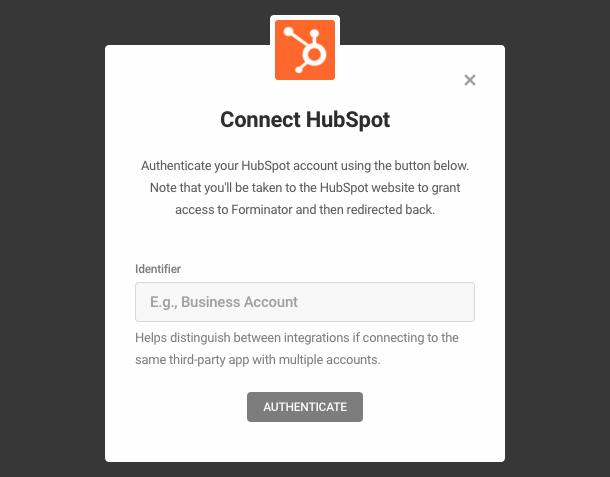 Connect Hubspot to Forminator