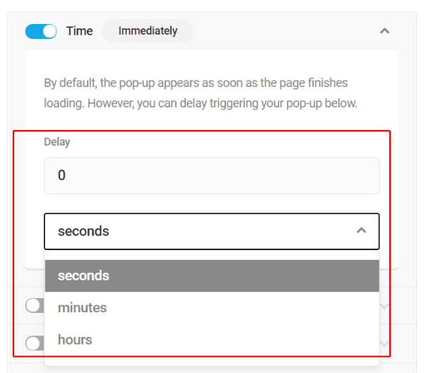 Triggers Time Delay