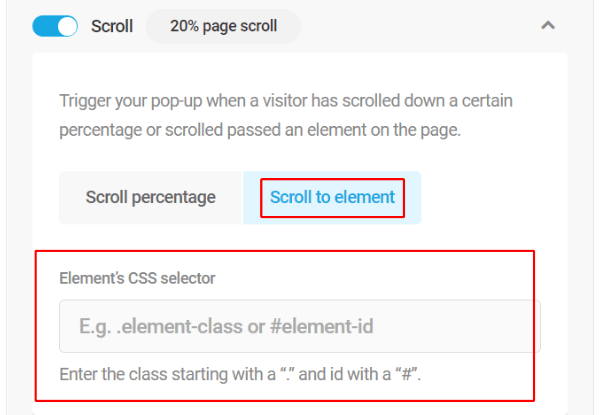 Scroll to Element