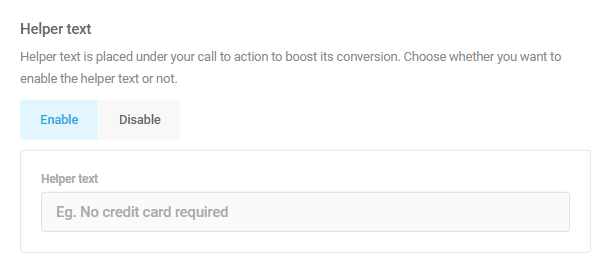 Add helper text in a module