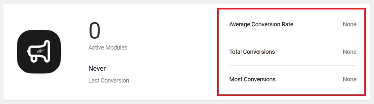 Top metrics in Hustle dashboard overview