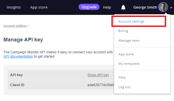 Get Campaign Monitor API keys for integration with Hustle