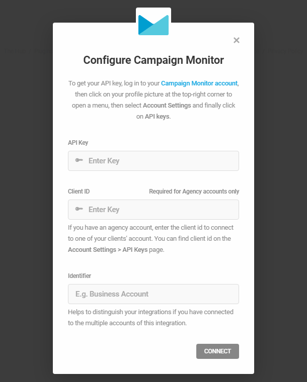 Campaign Monitor integration with Hustle