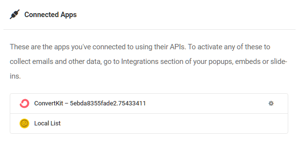 ConvertKit successfully integrated with Hustle