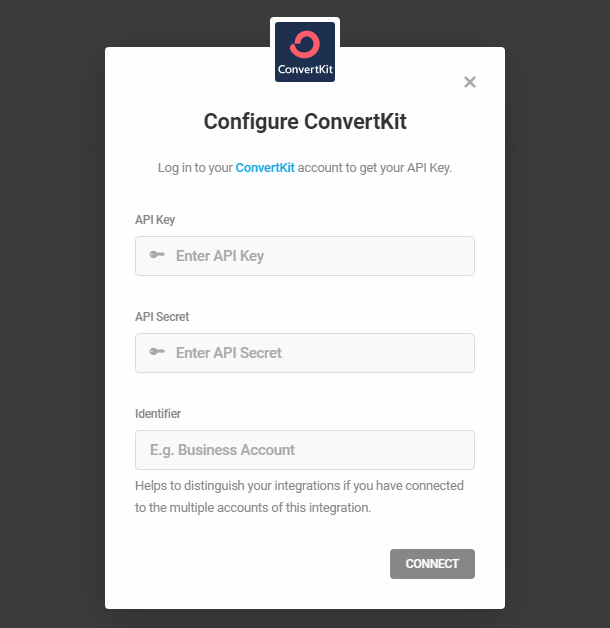 ConvertKit integration with Hustle