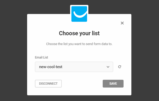 Select GetResponse list in Hustle opt-in module