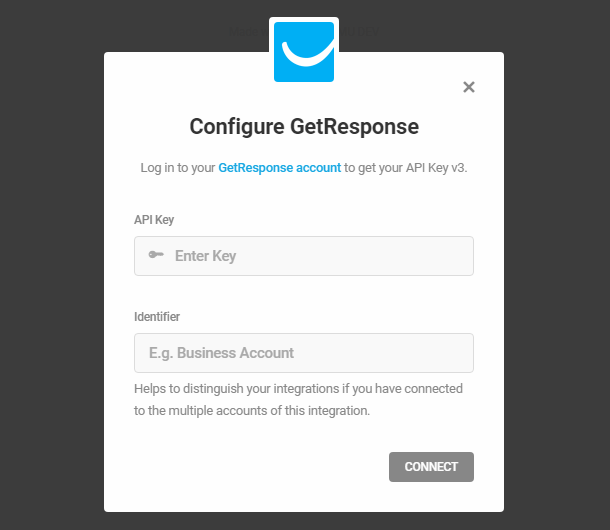 GetResponse integration with Hustle