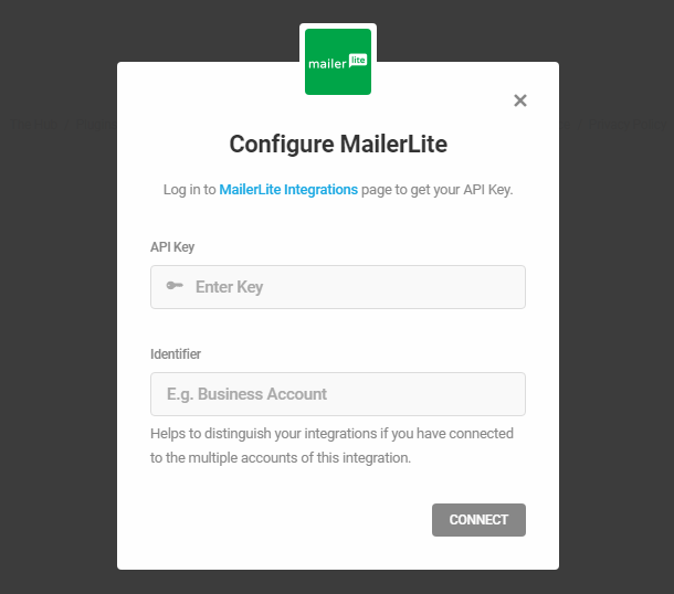 MailerLite integration with Hustle