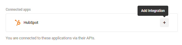 Integrations tab on Hustle module
