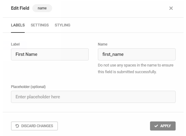 Customize form field labels in Hustle opt-in module
