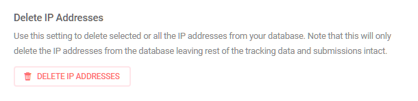 Delete IP data in Hustle