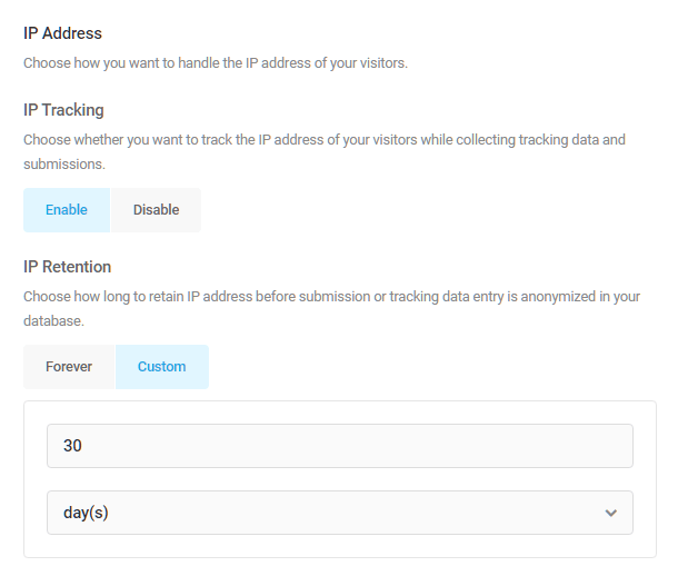 IP retention options in Hustle
