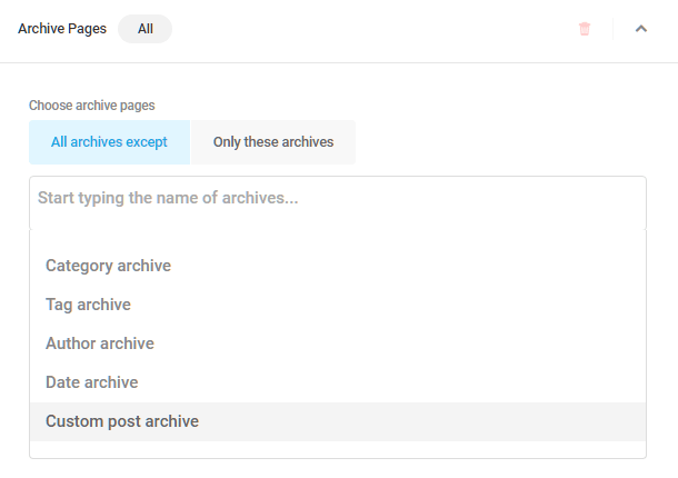 Archive visibility condition in Hustle modules