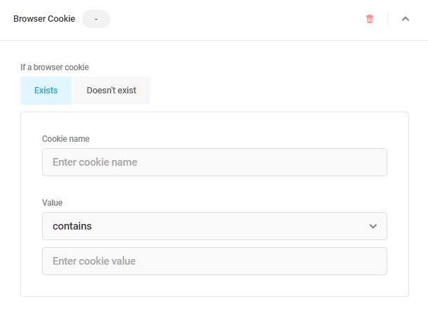 Browser cookie visibility condition in Hustle modules