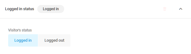 Logged in status visibility condition in Hustle modules