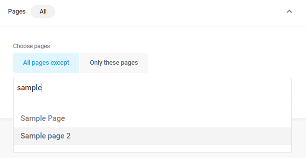 Pages visibility condition in Hustle modules