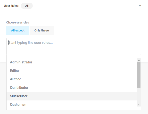 User role visibility condition in Hustle modules