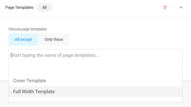 Page template visibility condition in Hustle modules
