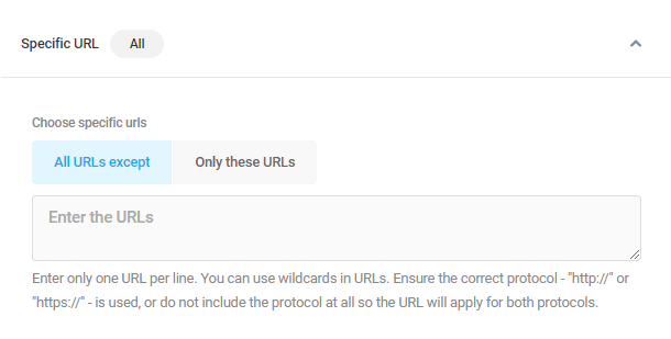Specific URL visibility condition in Hustle modules