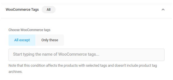 WooCommerce Tags visibility condition in Hustle modules