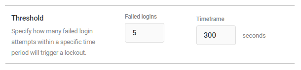 Login protection threshold in Defender firewall